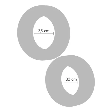 Double Stackers C-Rings 2 Pcs Set