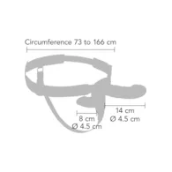 Double Vibrating Pleasure Penis Strapon Silicone 14 cm
