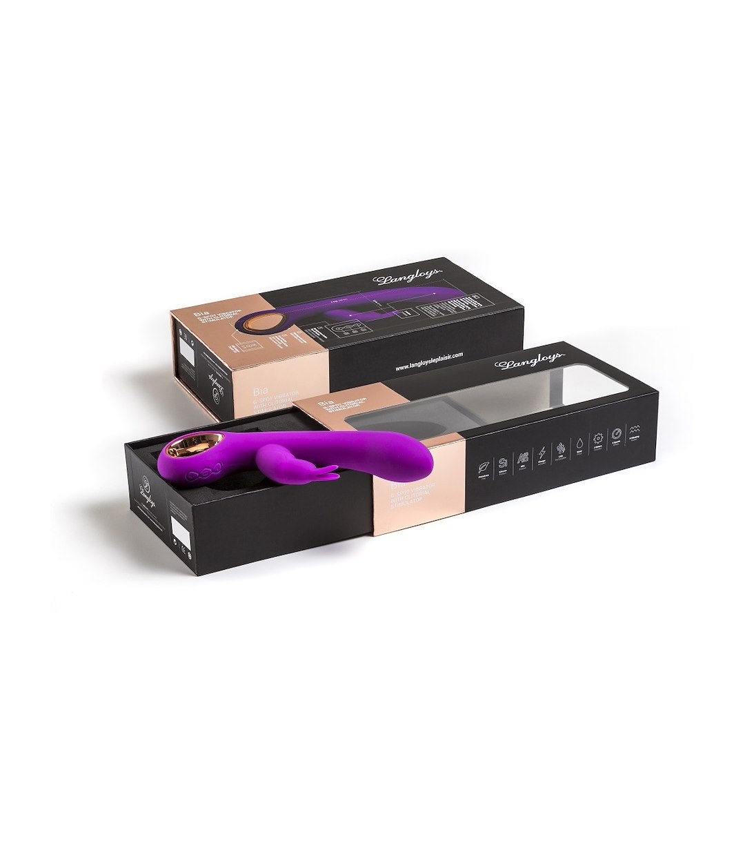 G-SPOT VIBRATOR WITH CLITORAL STIMULATOR BIA FUCHSIA — zdjęcie 2