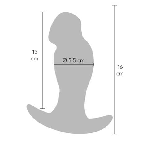 Realistic Buttplug Liquid Silicone 16 cm