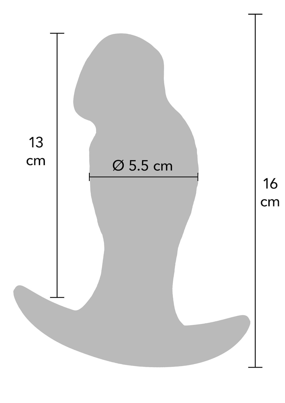 Realistic Buttplug Liquid Silicone 16 cm — zdjęcie 2