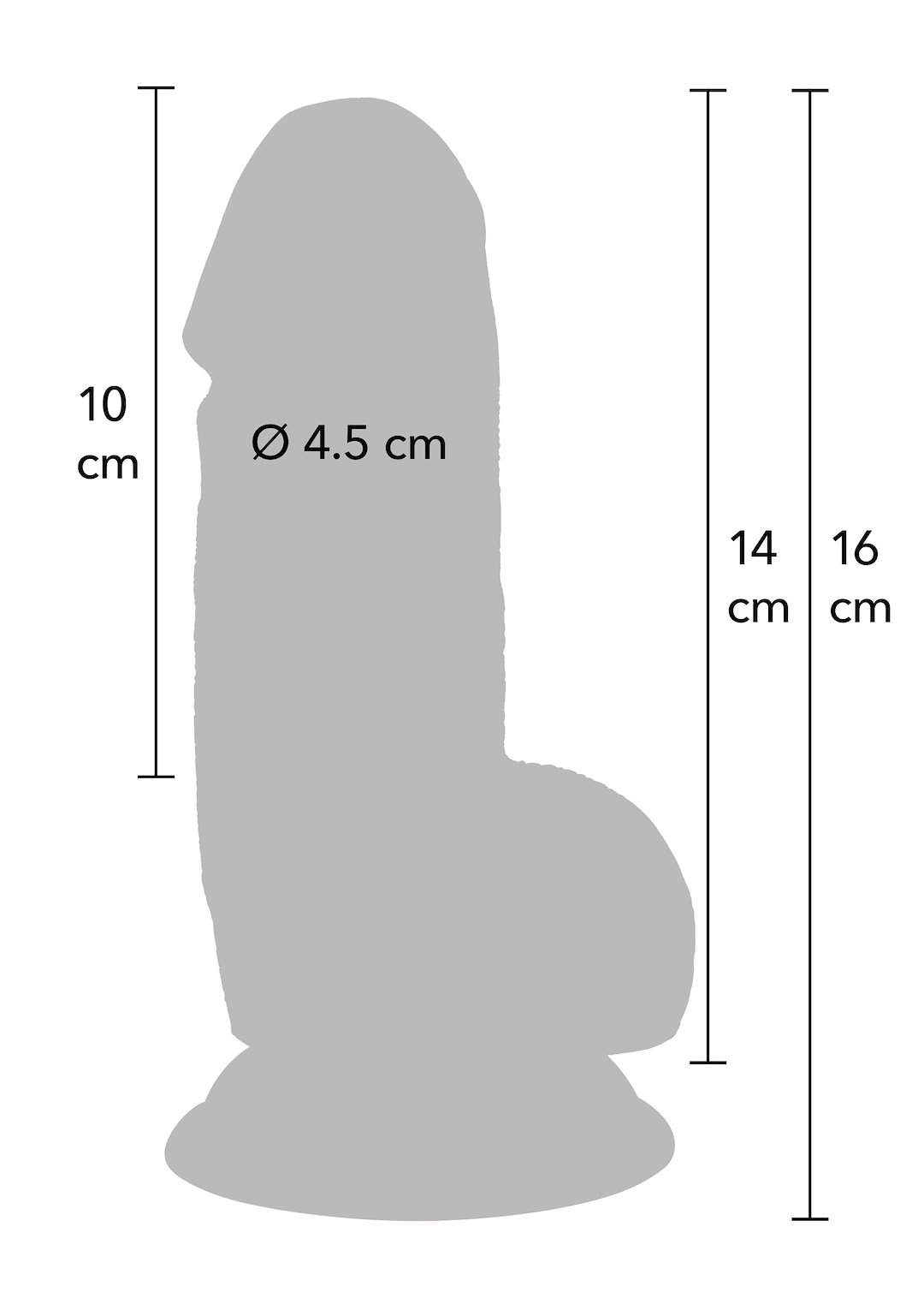 Realistic Dildo PVC 14 cm — zdjęcie 7