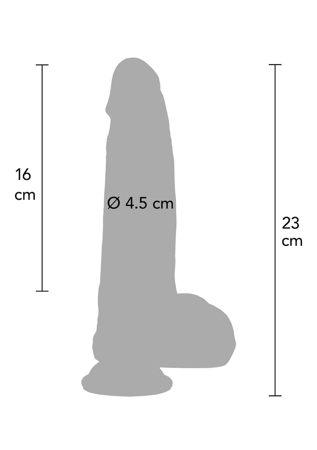 Ultra Realistic Dildo Silicone 18 cm — zdjęcie 7