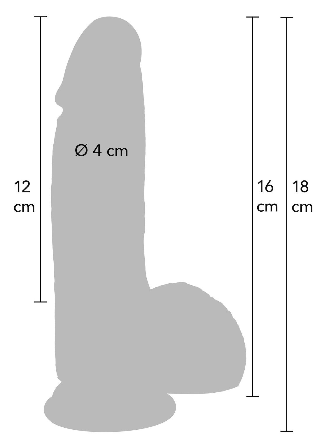 Realistic Dildo Liquid Silicone 16 cm — zdjęcie 10