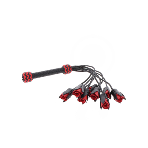 Genuine Leather Roses Whip