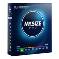 Prezerwatywy 47 mm 3 szt. My.Size Pro