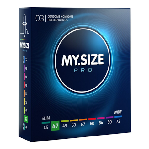 Prezerwatywy 47 mm 3 szt. My.Size Pro