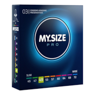 Prezerwatywy 49 mm 3 szt. My.Size Pro