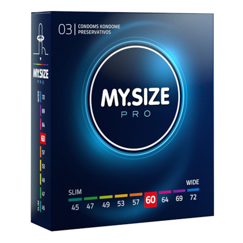 Prezerwatywy 60 mm 3 szt. My.Size Pro