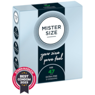 Prezerwatywy 47mm 3 szt. Mister Size