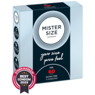Prezerwatywy 60mm 3 szt. Mister Size