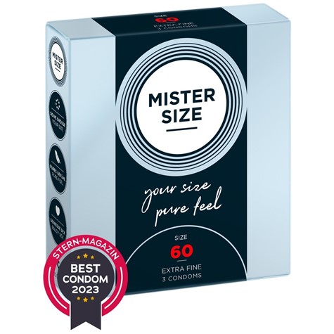 Prezerwatywy 60mm 3 szt. Mister Size