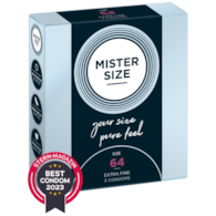 Prezerwatywy 64mm 3 szt. Mister Size
