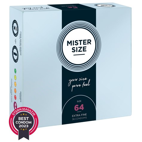 Prezerwatywy 64 mm 36 szt. Mister Size