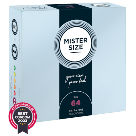 Prezerwatywy 64 mm 36 szt. Mister Size