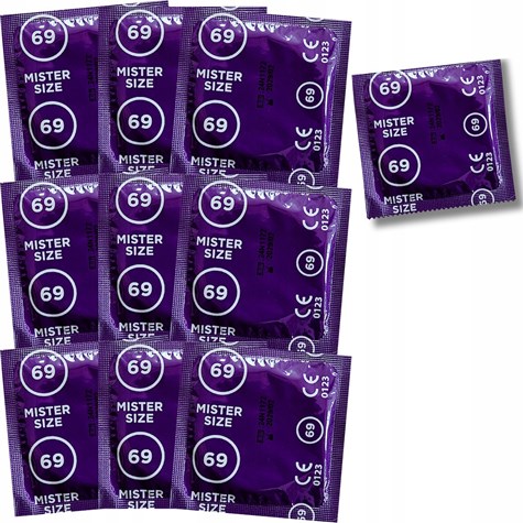 Prezerwatywy 69mm 10 szt. Mister Size