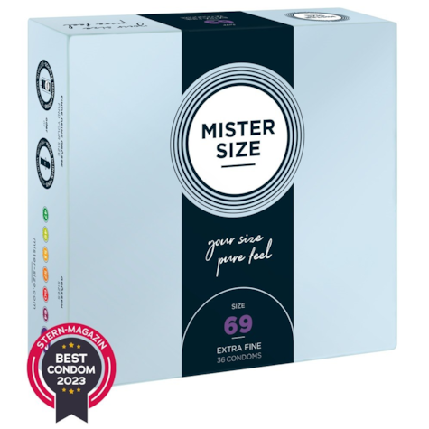 Prezerwatywy 69 mm 36 szt. Mister Size