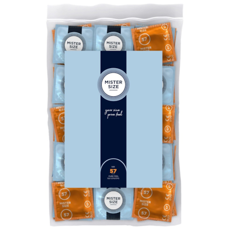 Mister Size 57mm pack of 100