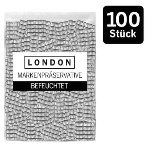 Klasyczne prezerwatywy nawilżane 100 szt. London