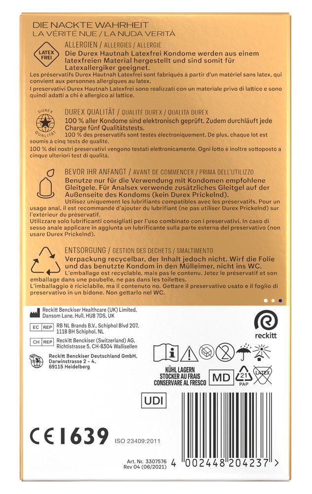 Durex Hautnah Latex-free x 16 — zdjęcie 6