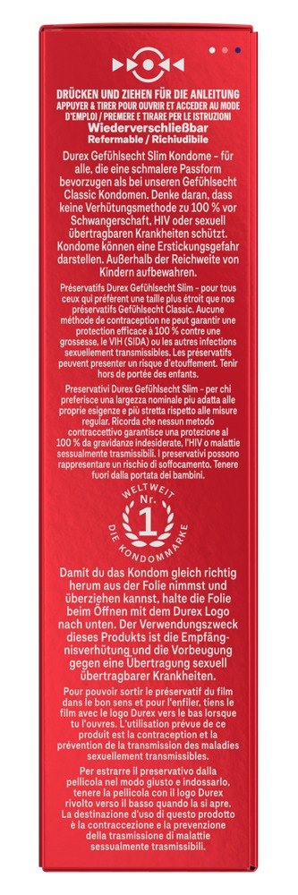Durex Gefühlsecht Slim x 10 — zdjęcie 5