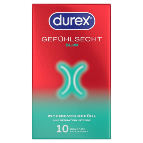 Durex Gefühlsecht Slim x 10