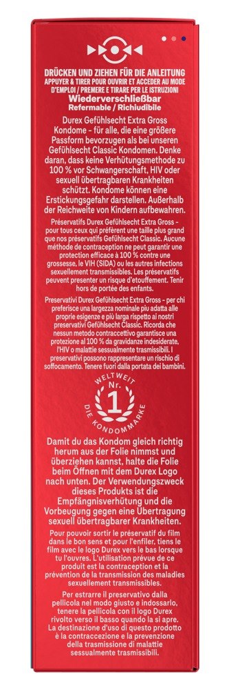 Durex Gefühlsecht Extra Groß10 — zdjęcie 5