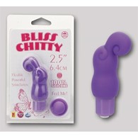 xBLISS CHITTY, MINI VIBRATOR, 10 FUNKTIONEN, WASSERFEST, SILIKON, LILA, 6,4CM