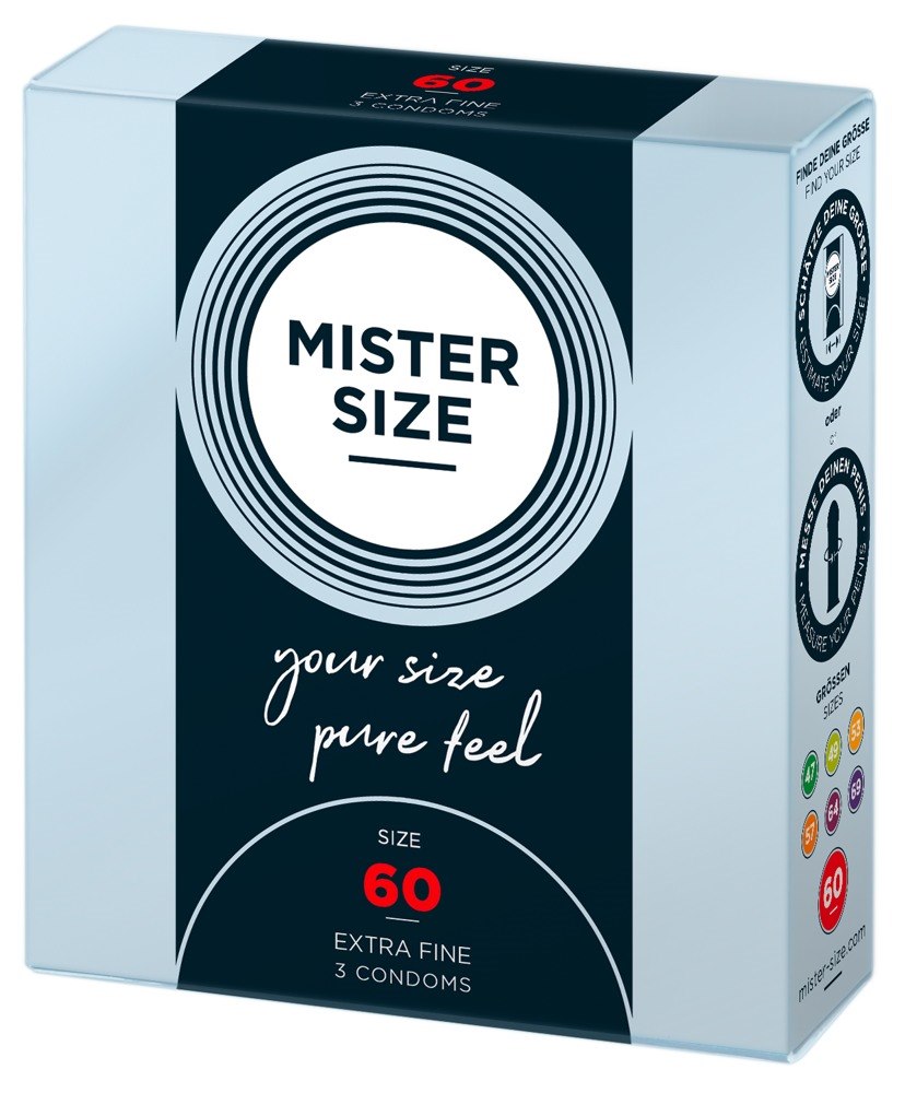 Prezerwatywy 60mm 3 szt. Mister Size — zdjęcie 2