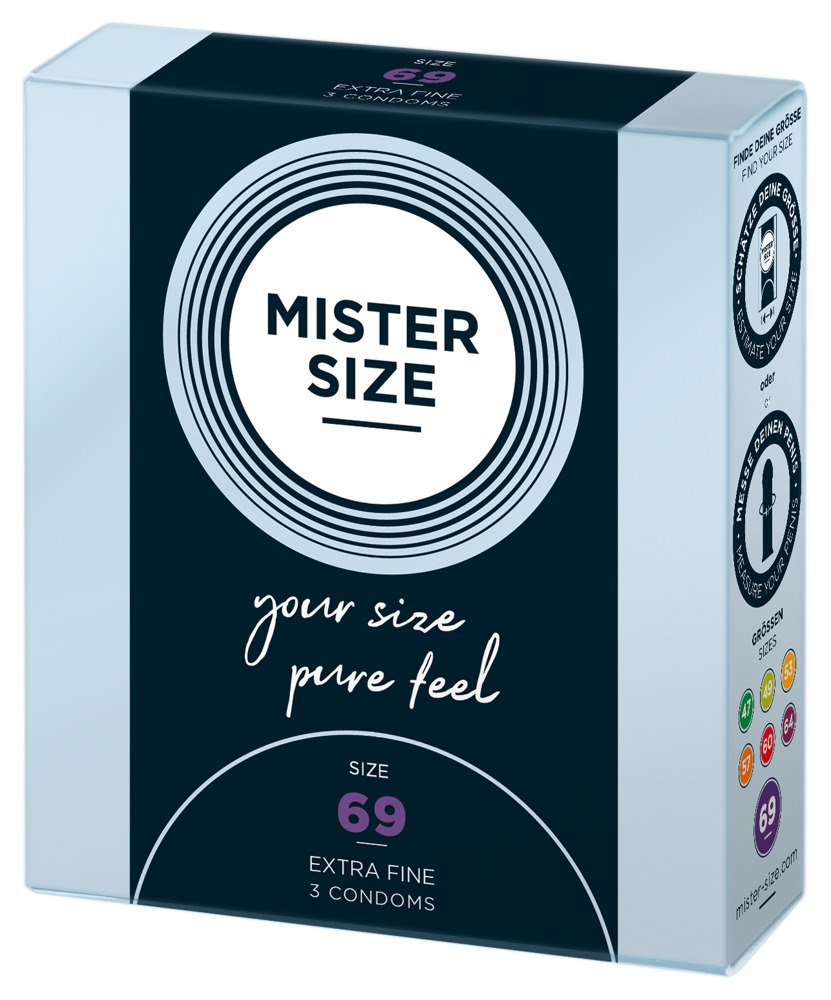 Prezerwatywy 69mm 3 szt. Mister Size — zdjęcie 2