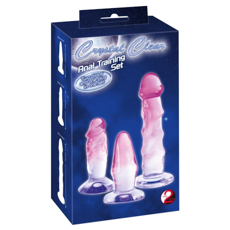 Korki analne 3 szt. Crystal