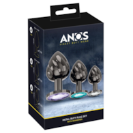 ANOS Metal Butt Plug Set Diamo