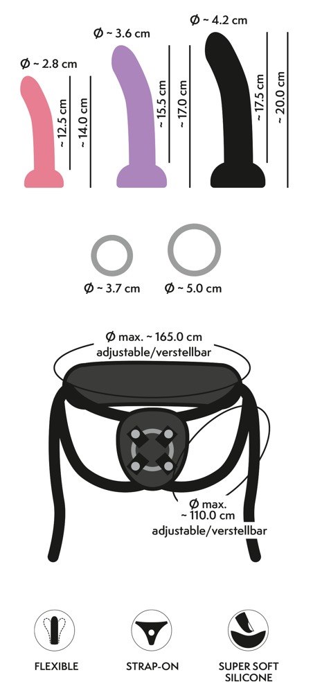 Your Strap-On 3er Set Harness — zdjęcie 5