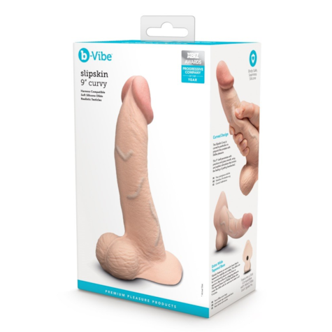 b-Vibe Slipskin 9  Curved Crea