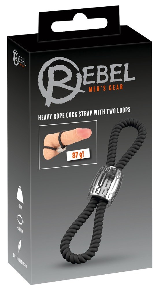 Rebel Heavy Rope Cock Strap 2L