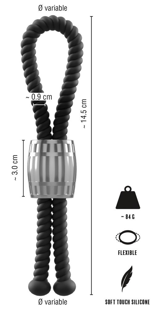 Rebel Heavy Rope Cock Strap — zdjęcie 9