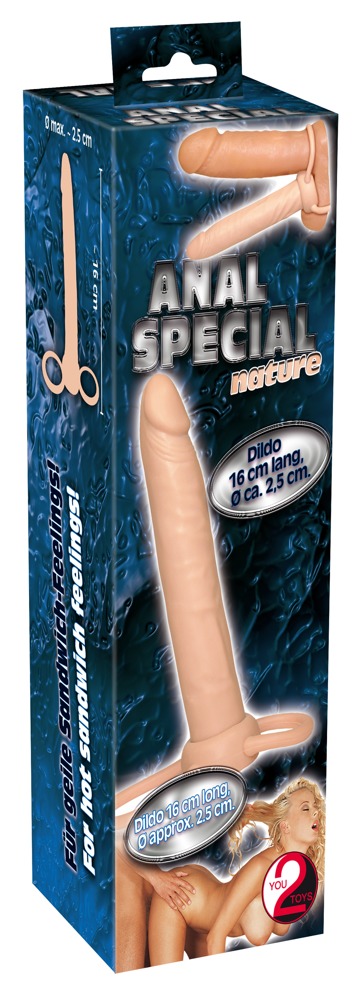 Dildo analne z pierścieniem Anal Special 16 cm