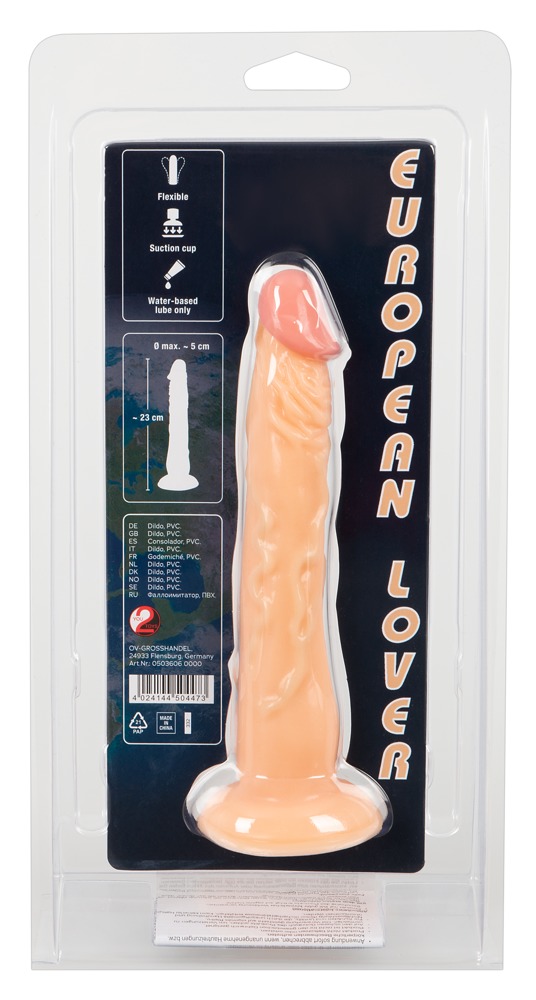 Dildo z przyssawką European Lover 18 cm — zdjęcie 8