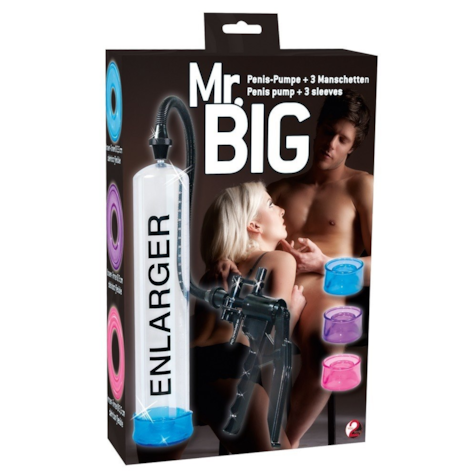 Pompka próżniowa. W zestawie 3 manszety.