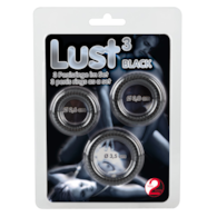 Silikonowe ringi czarne 3 szt.