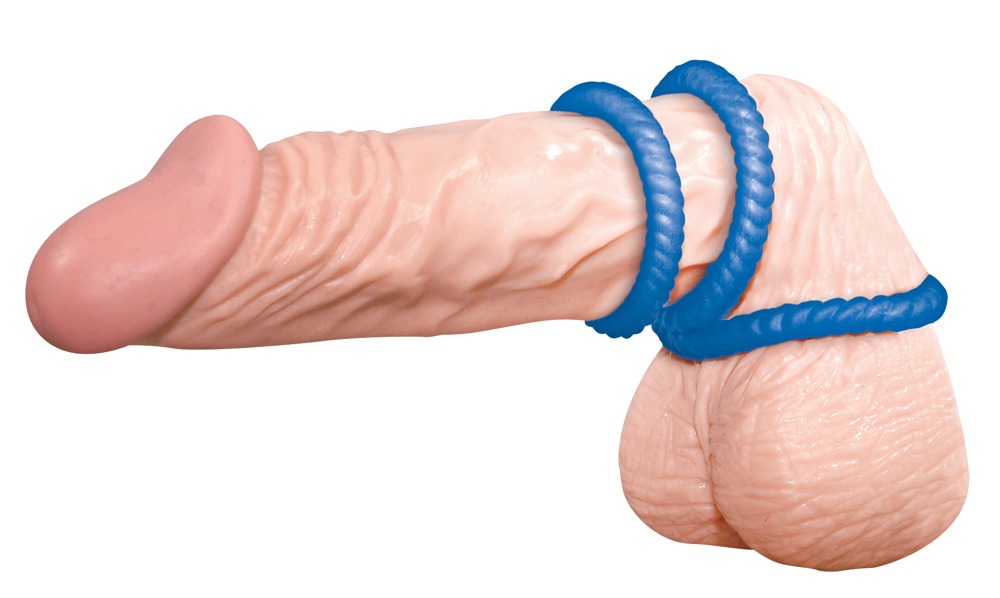 Silikonowe ringi niebieskie 3 szt. — zdjęcie 4