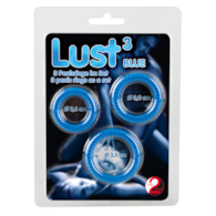 Silikonowe ringi niebieskie 3 szt.