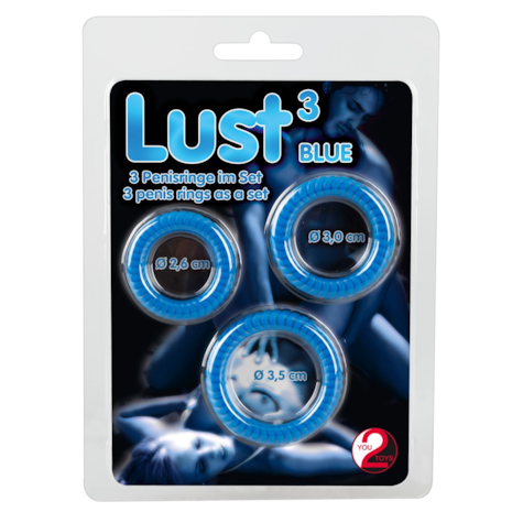 Silikonowe ringi niebieskie 3 szt.