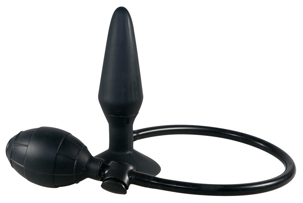 Korek analny silikonowy pompowany True Black 15 cm — zdjęcie 2