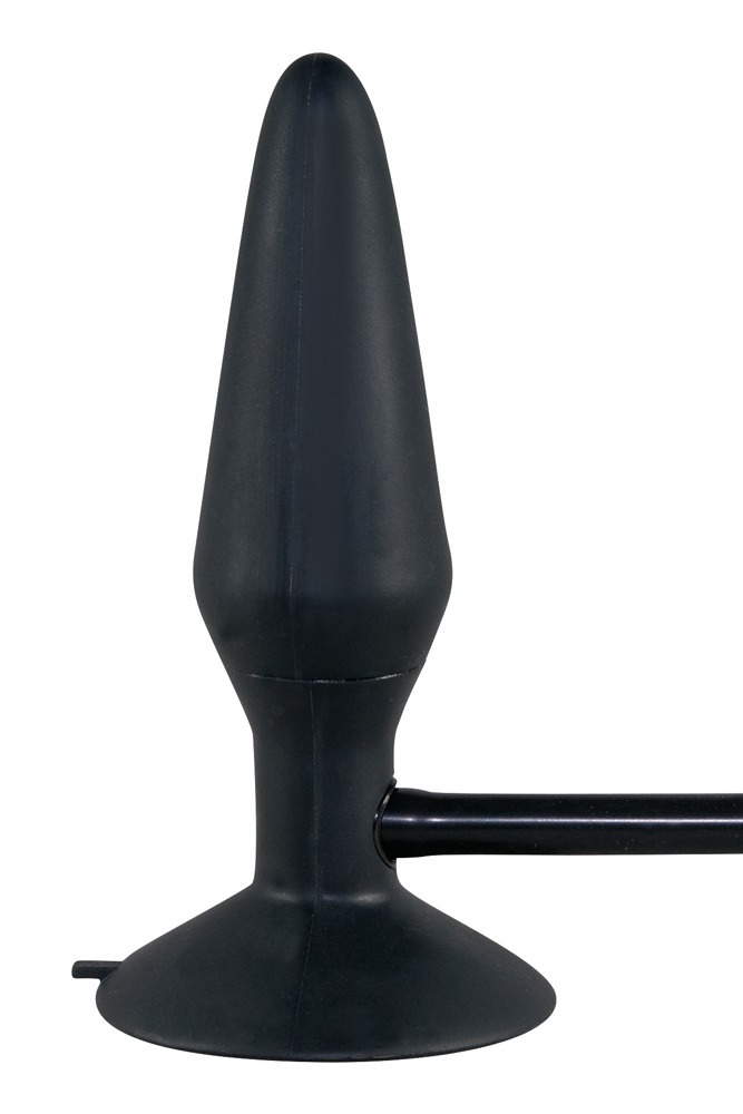 Korek analny silikonowy pompowany True Black 15 cm — zdjęcie 3