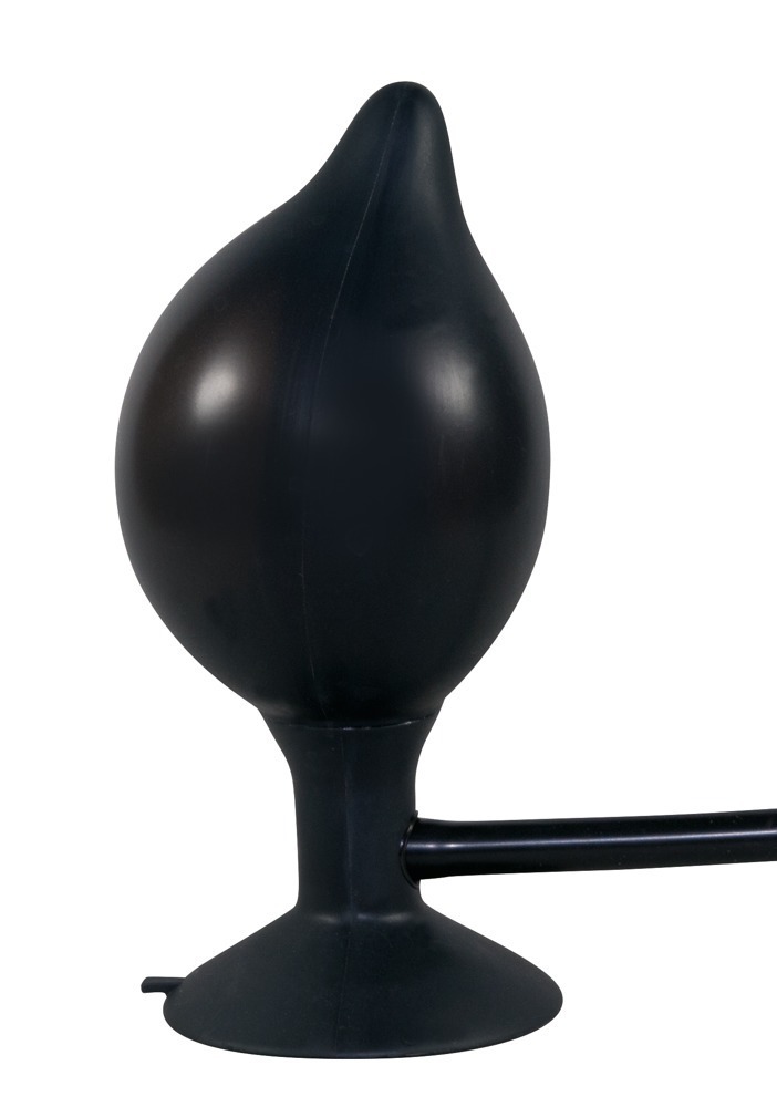 Korek analny silikonowy pompowany True Black 15 cm — zdjęcie 4