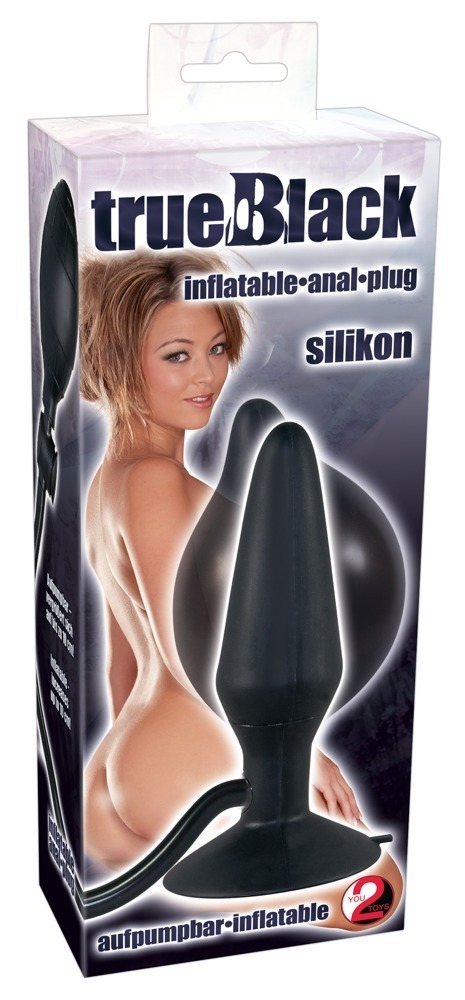 You2Toys - Korek analny silikonowy pompowany True Black 15 cm