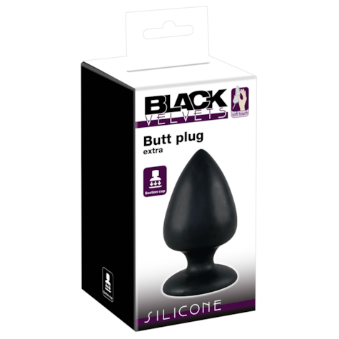 Korek analny silikonowy 14 cm Black Velvets