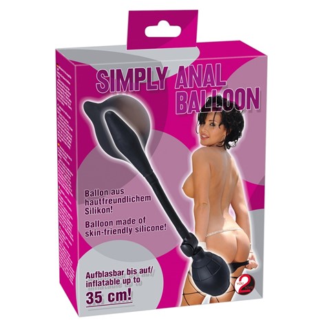 Balonik analny silikonowy pompowany Simply Anal Balloon 8,5 cm