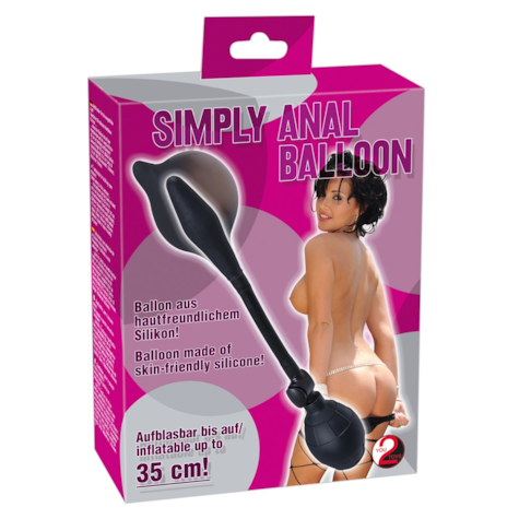 Balonik analny silikonowy pompowany Simply Anal Balloon 8,5 cm